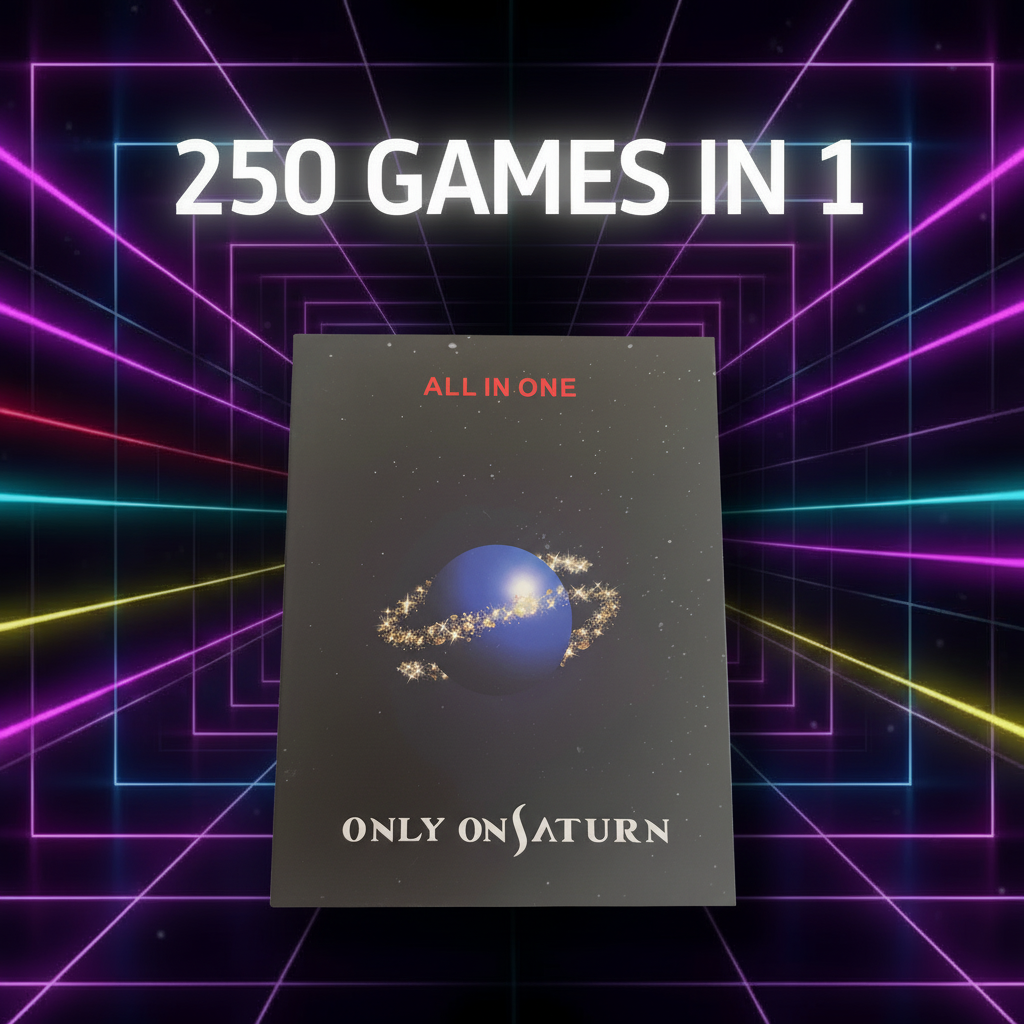 250 Games in 1 Saturn Box - Neon Style