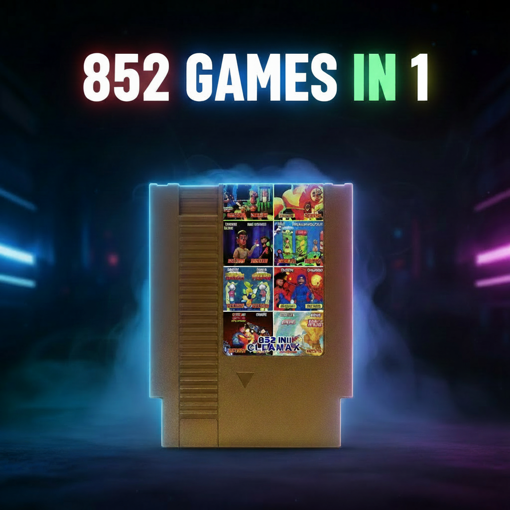 852 GAMES IN 1 - White Text