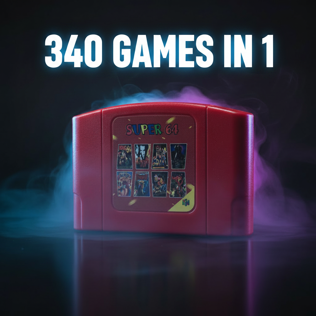 Super 64 340 In 1 Game Cartridge